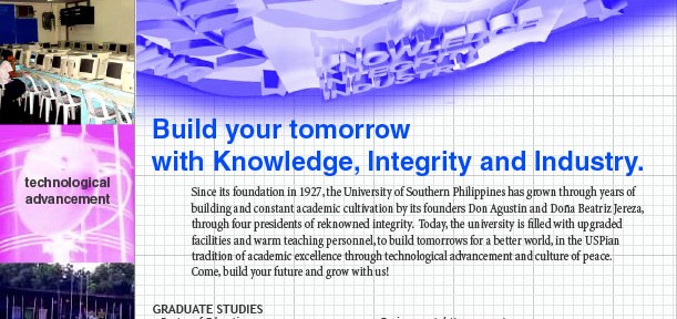 Course Offerings of USP, Ad for Cebu 2002 Yearbook