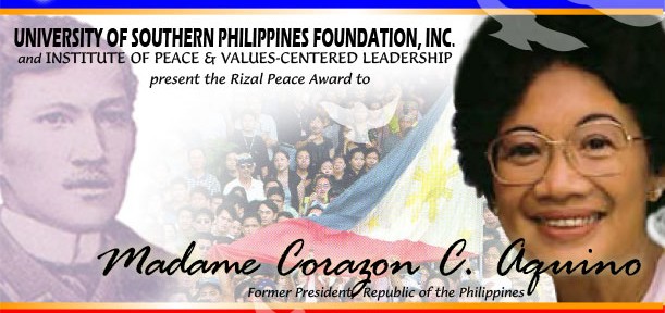 Rizal Peace Award 2003 of USP